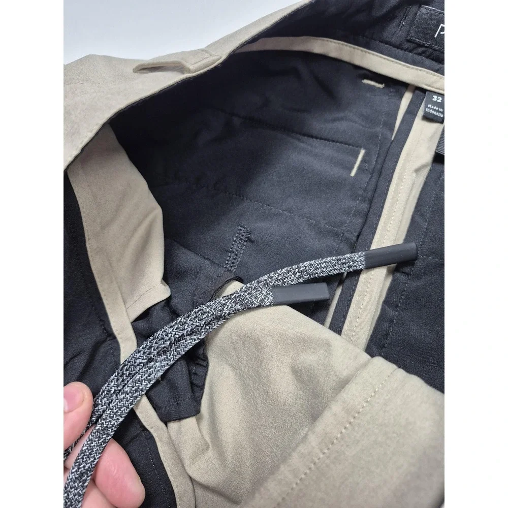 Proof Nomad Shorts Mens 32 Beige Chino Stretch Drawstring Huckberry FLAW